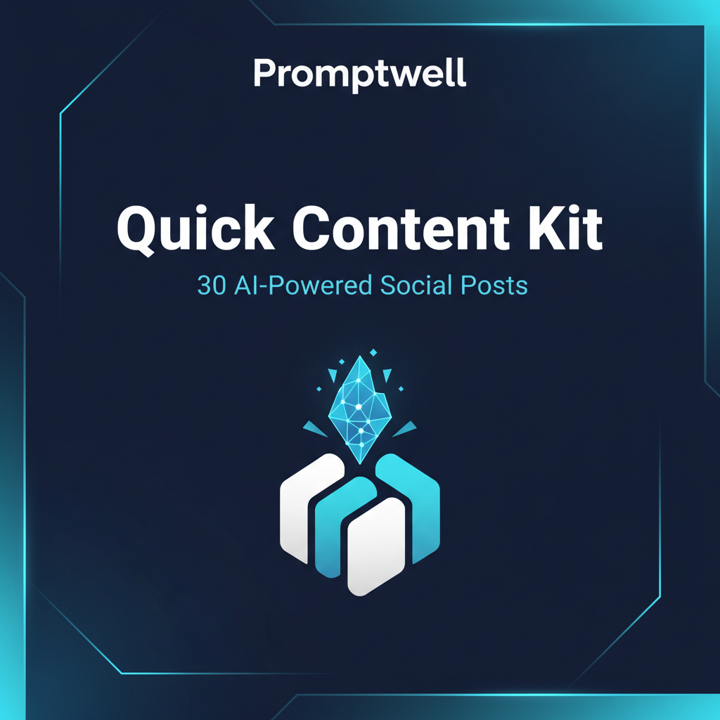 Quick Content Kit, 30 AI-Powered Social Posts by Promptwell